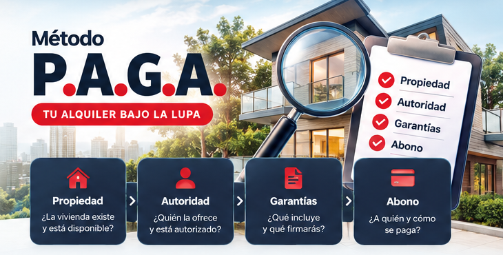 Método P.A.G.A.: comprobar propiedad, autoridad, garantías y destinatario del abono antes de pagar