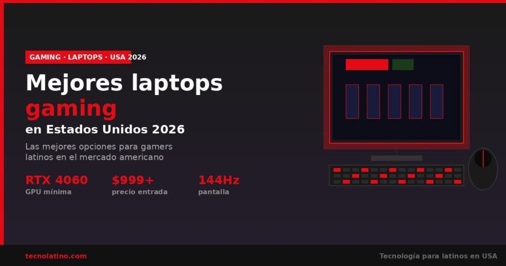 Mejores laptops gaming en Estados Unidos 2026