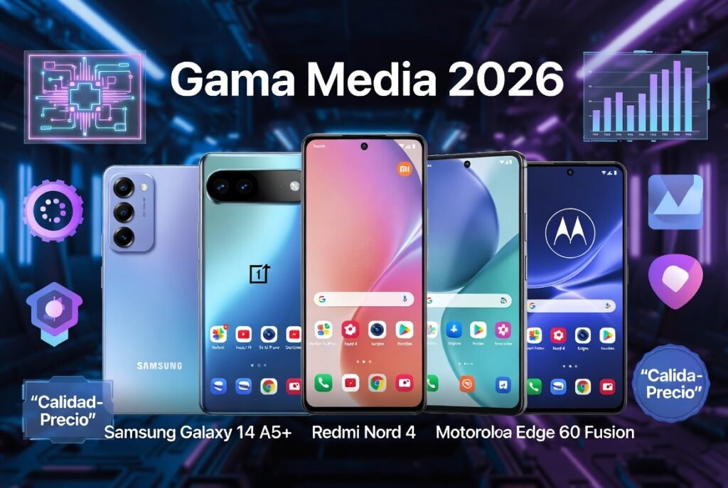 Mejores celulares gama media en 2026