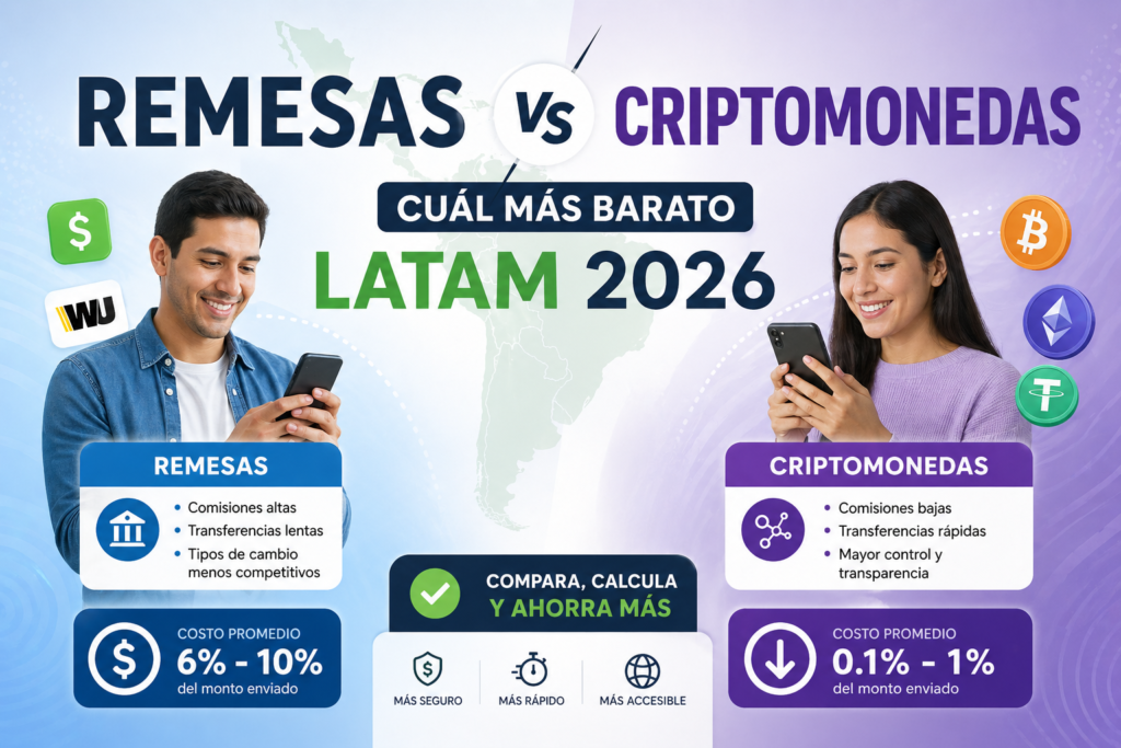 Remesas vs Criptomonedas