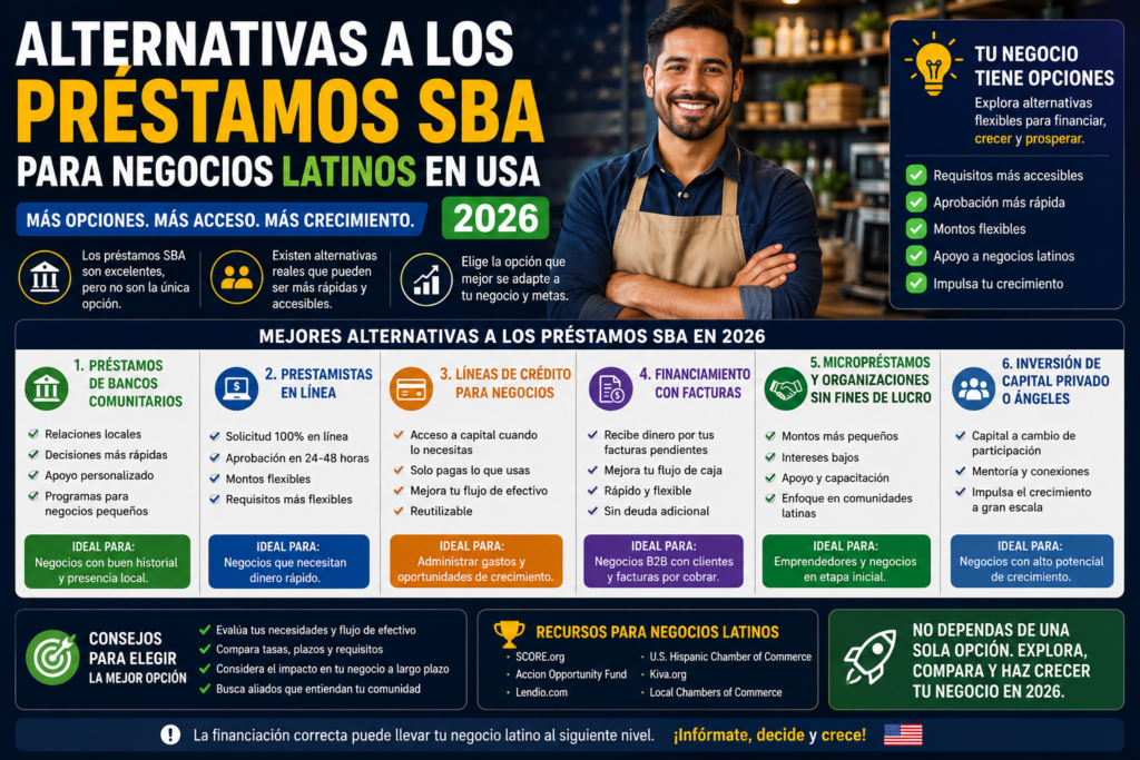 Alternativas a los Préstamos SBA para Negocios Latinos en USA 2026
