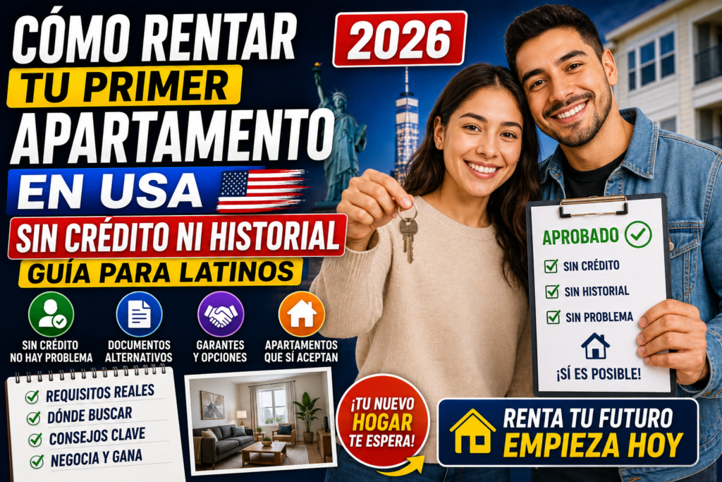 Cómo Rentar tu Primer Apartamento en USA sin Crédito ni Historial