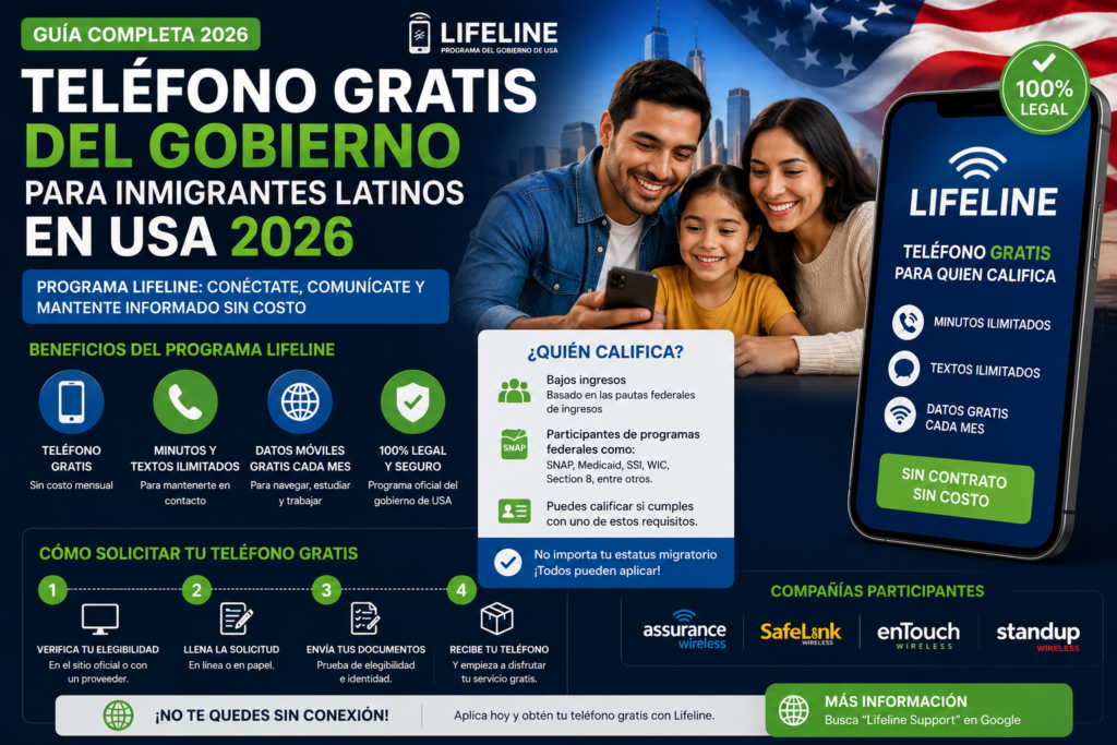 Teléfono Gratis del Gobierno para Inmigrantes Latinos en USA