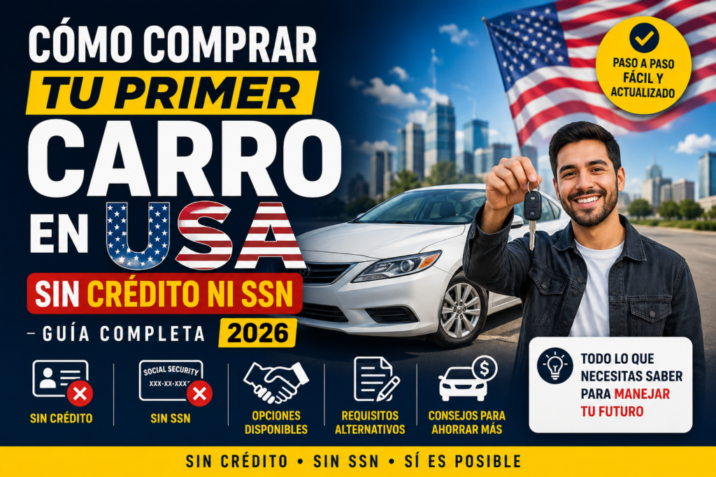 Cómo Comprar tu Primer Carro en USA sin Crédito ni SSN