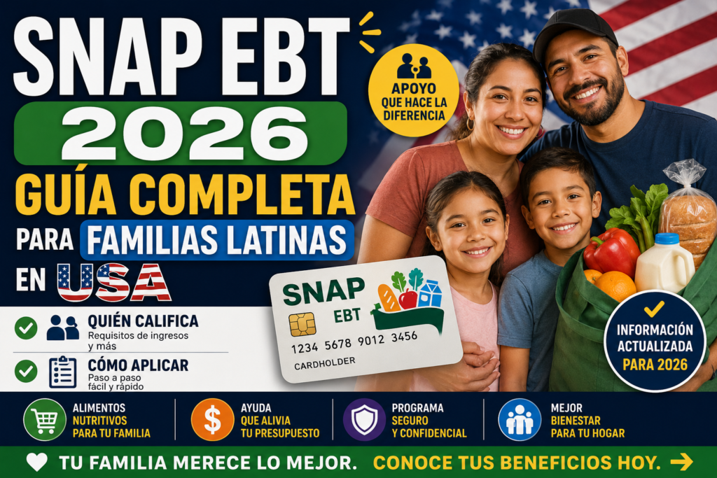 SNAP EBT 2026: Guía Completa para Familias Latinas en USA — Quién Califica y Cómo Aplicar
