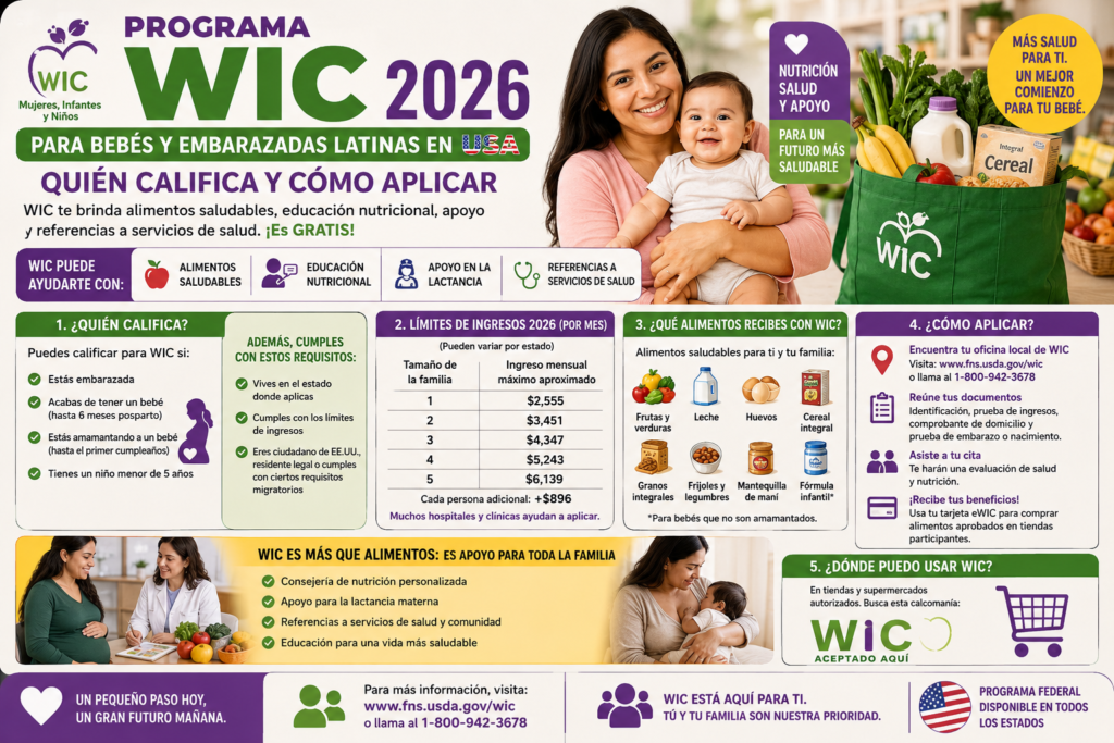 Programa WIC 2026 para Bebés y Embarazadas Latinas en USA: Quién Califica y Cómo Aplicar