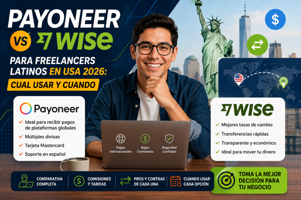 Payoneer vs Wise para Freelancers Latinos en USA