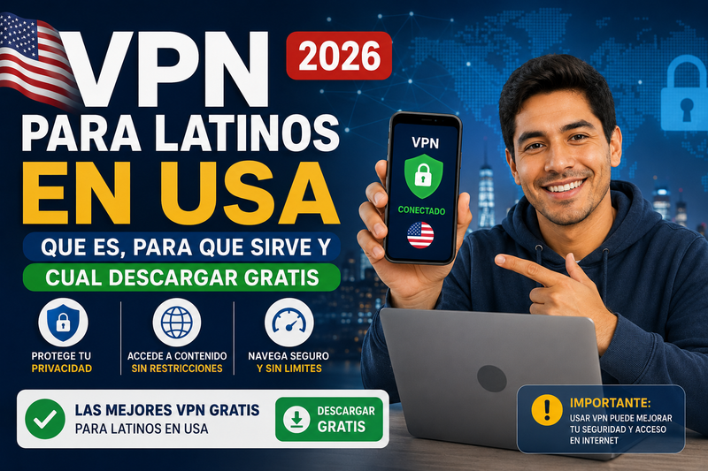 VPN para Latinos en USA 2026: Que Es, Para Que Sirve y Cual Descargar Gratis