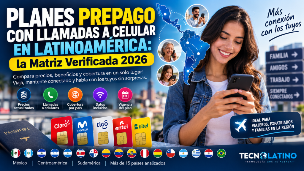 Planes Prepago con Llamadas a Celular en Latinoamérica: la Matriz Verificada 2026